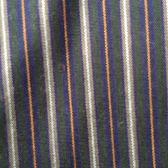 Long sleeve button down navy blue striped shirt - Picture 4 of 5